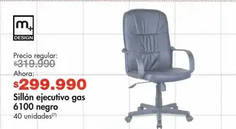 Metro Sillón ejecutivo gas 6100 negro oferta