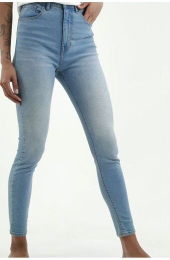 Tennis Jean tipo jegging azul para mujer oferta
