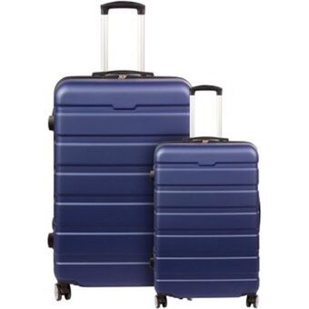 Linio Set kit 2 maletas rigidas grande bodega mano 4 ruedas viaje oferta