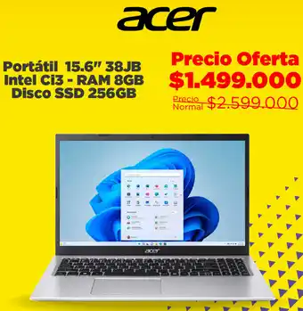 Alkomprar Acer Portátil 15,6" oferta