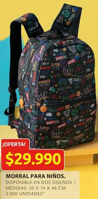 Ara Morral para Niños 30 x 14 x 46cm oferta
