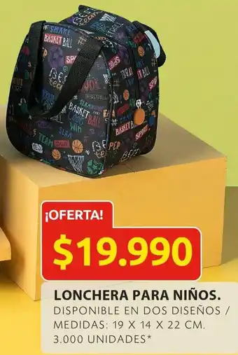 Ara Lonchera para Niños 19 x 14 x 22cm oferta