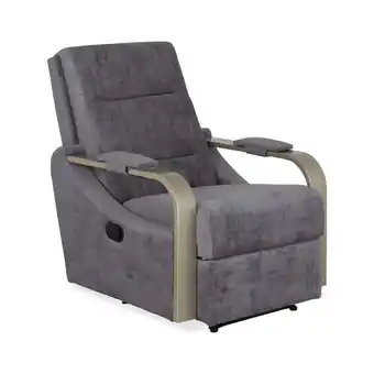 Muebles Jamar Silla reclinable wolker microfibra plata, champaña oferta
