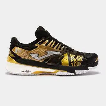 Joma Zapatillas slam 22 world padel tour clay hombre negro oro oferta