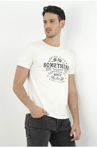 Tennis Camiseta color crudo para hombre oferta