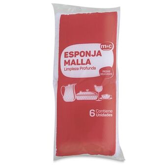 Makro Esponja malla m&c blanca 6u oferta