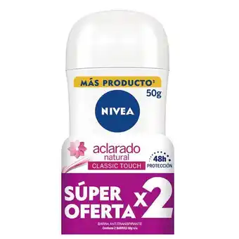 Droguerías Colsubsidio Oferta nivea desodorante barra aclarado natural 50g x2 oferta