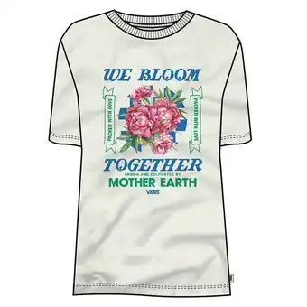Vans Camiseta manga corta blanca eco positivity niñas vans oferta
