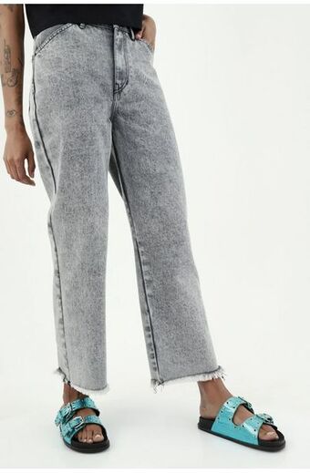 Tennis Jean bota recta negro para mujer oferta