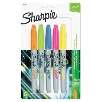 Superdroguería Olímpica Set marcadores sharpie neón permanente punta fina x5 unds oferta