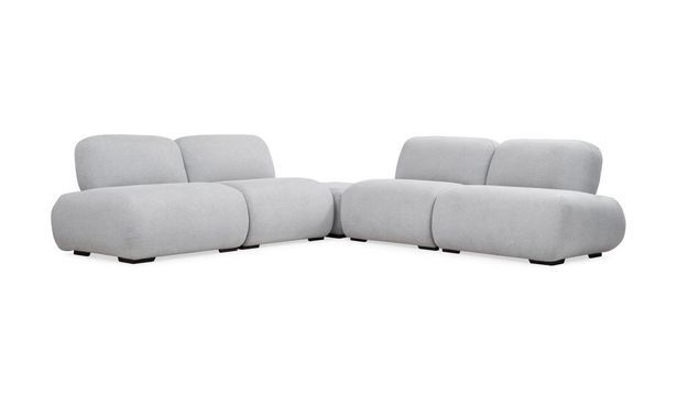 Aristas Sala en l modular emma con puff oferta