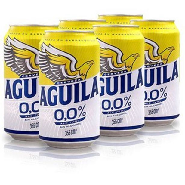 Linio 6  latas cerveza aguila cero sin alcohol oferta