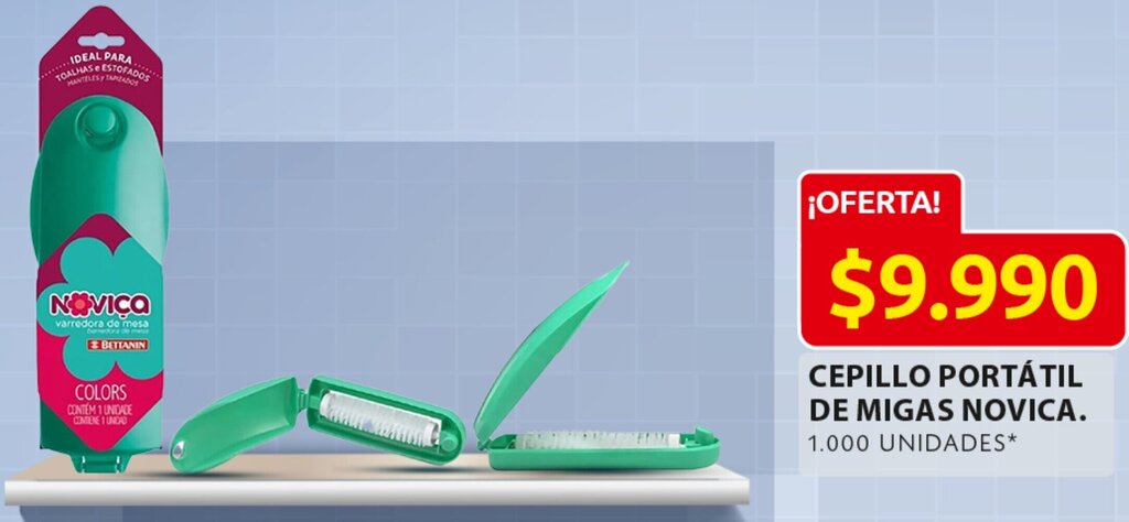 Ara Cepillo Portátil de Migas Novica oferta