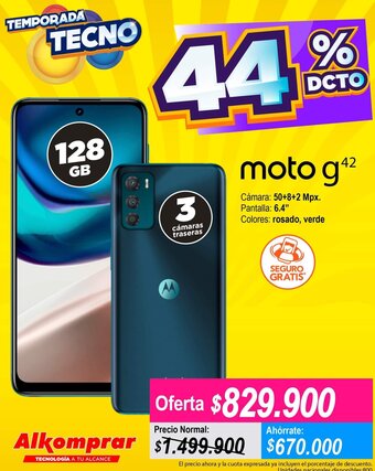 Alkomprar Moto g42 128GB oferta