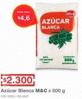 Makro Azúcar Blanca M&C 500g oferta