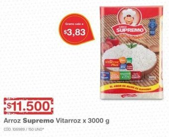 Makro Arroz Supremo Vitarroz 3000g oferta