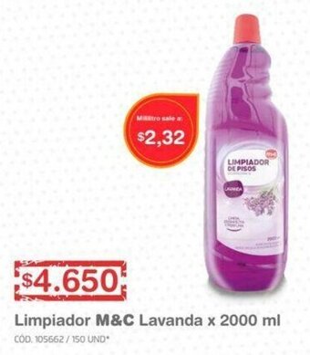 Makro Limpiador M&C Lavanda 2000ml oferta