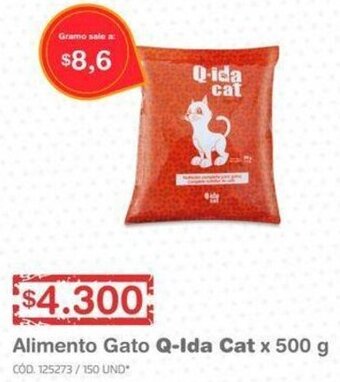 Makro Alimento Gato Q-Ida Cat 500g oferta