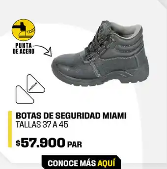 Homecenter Botas de Seguridad Miami oferta