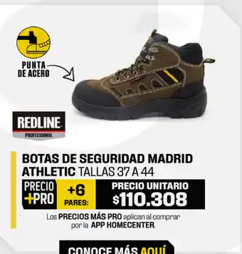 Homecenter Botas de Seguridad Madrid oferta