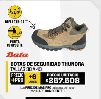 Homecenter Botas de Seguridad Thundra oferta