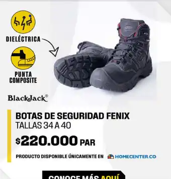 Homecenter Botas de Seguridad Fenix oferta