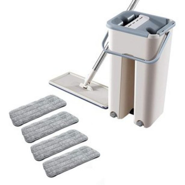 Linio Mop mop plana desechable vibrante fast net mano roja fregona para la gente floja fregona oferta