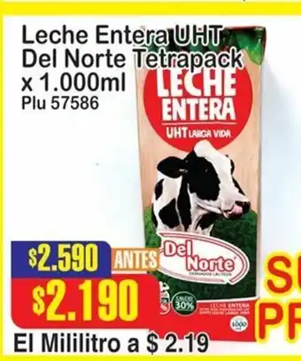 La Gran Colombia Leche Entera UHT oferta