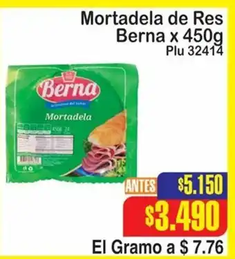 La Gran Colombia Mortadela De Res Berna oferta