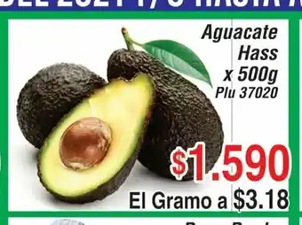 Aguacate Hass x 500 g