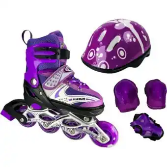 Linio Patines semiprofesionales kit sport ajustables + proteccion oferta