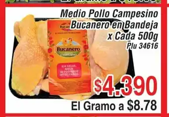 Medio Pollo Campaseiino Bucanero En Bandeja