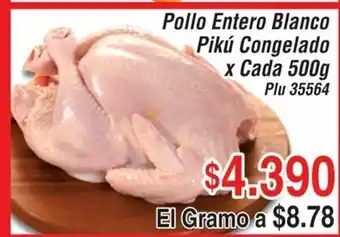 La Gran Colombia Pollo Entero Blanco Piku Congelado oferta