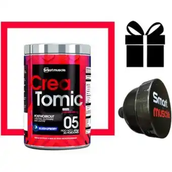 Linio Creatomic creatina hcl 5g 600gr smart muscle + embudo gratis oferta