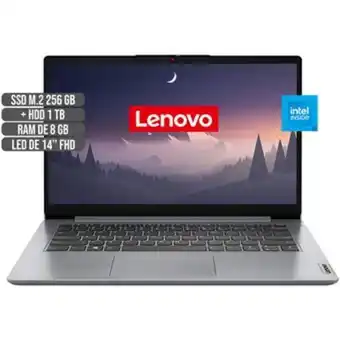 Linio Portatil lenovo intel dual core solido 256gb+hdd 1tb ram 8gb led 14 full hd oferta