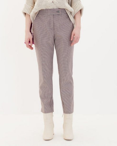 Julio Pantalón recto tela lúrex oferta