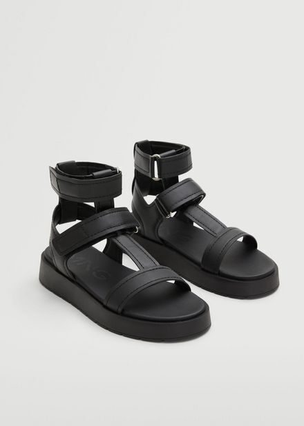 Mango Sandalia tiras plataforma oferta