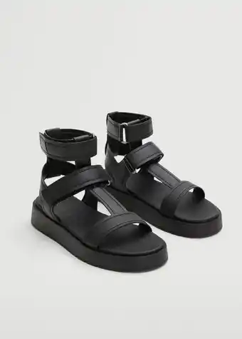 Mango Sandalia tiras plataforma oferta