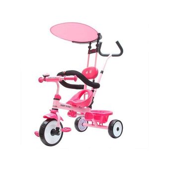 Alkosto Triciclo paseador rosado con negro cheer way oferta