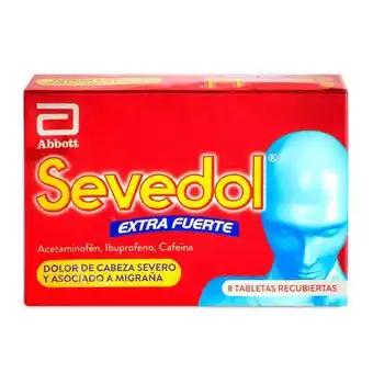 Cruz verde Sevedol extra fuerte caja x 8 tabletas oferta