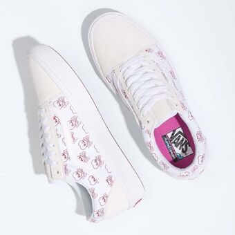 Tenis clásicos blancos comfycush old skool coldheart vans