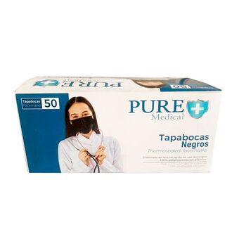 Cruz verde Tapabocas desechables negros caja x 50 oferta