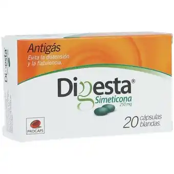 Cruz verde Digesta cápsulas blandas 250 mg caja x 20 oferta