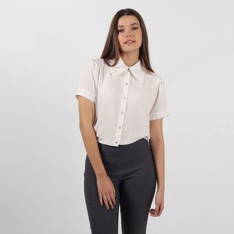 Fuera de Serie Blusa cuello camisero manga corta oferta
