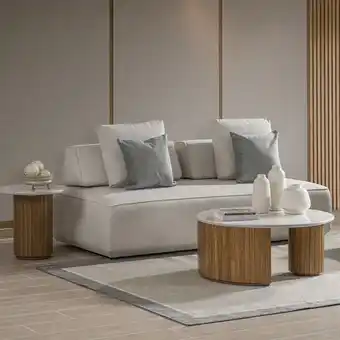 Muebles Jamar Sofá 2 puestos box lino houston beige oferta