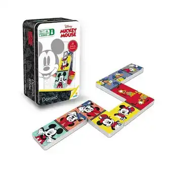 Alkosto Juego de mesa dominó infantil lata mickey mouse ronda oferta