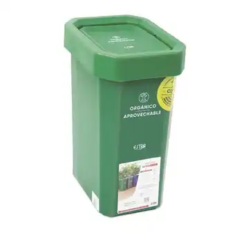 Makro Papelera estra vaiven 10l verde-organico aprovechable oferta