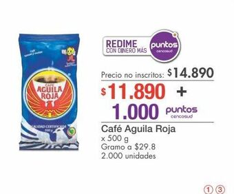 Metro Café aguila roja x 500 g oferta