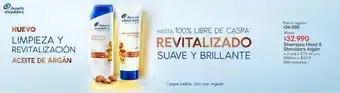 Metro Shampoo head & shoulders argán x 2 und x 375 ml c/u oferta
