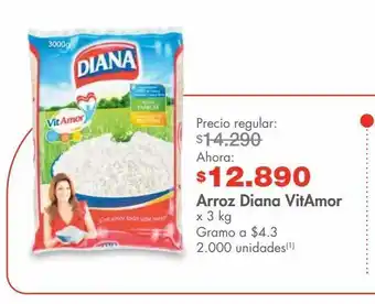 Metro Arroz diana vitamor x 3kg oferta